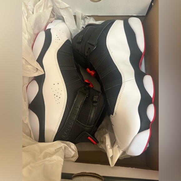 jordan 6 ring black white red